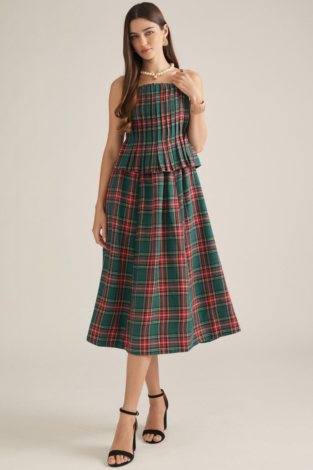 Hollie Rae Plaid Midi