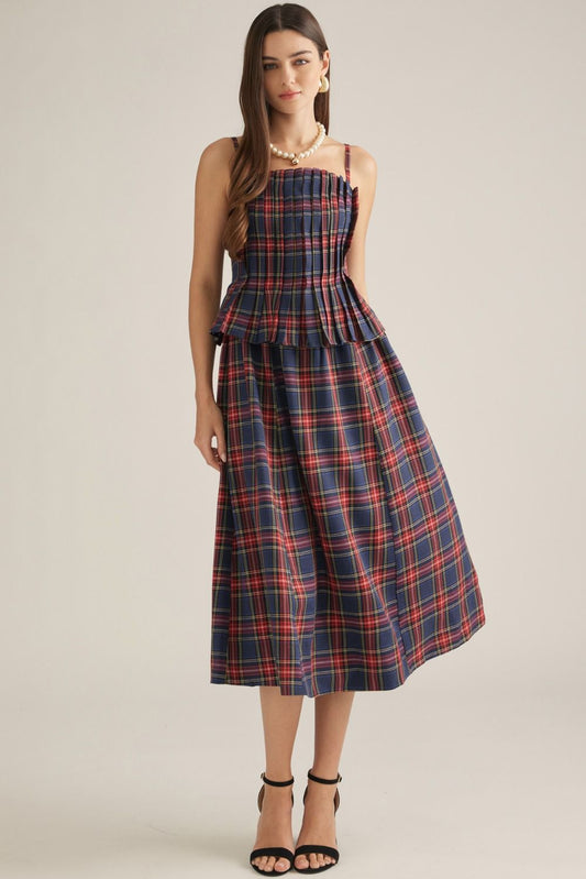 Hollie Rae Plaid Midi