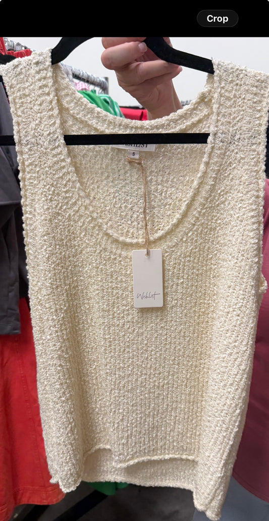 Oatmeal tank Sweater