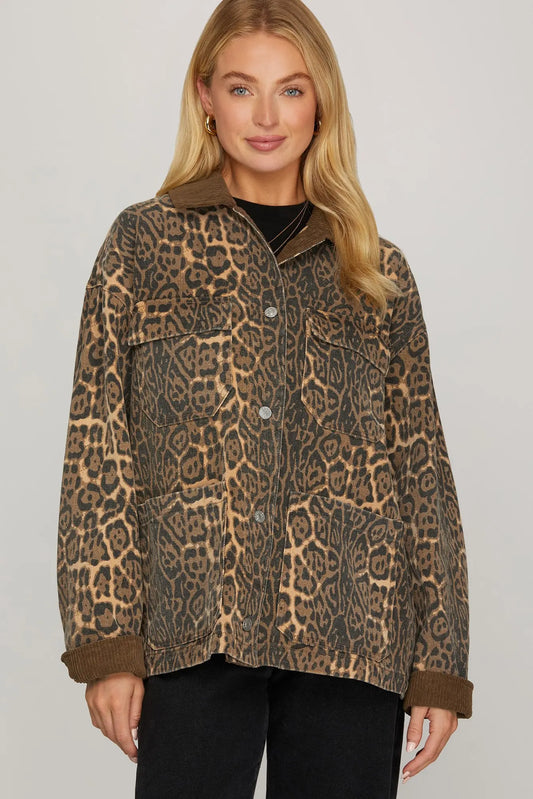Leopard Barn Jacket