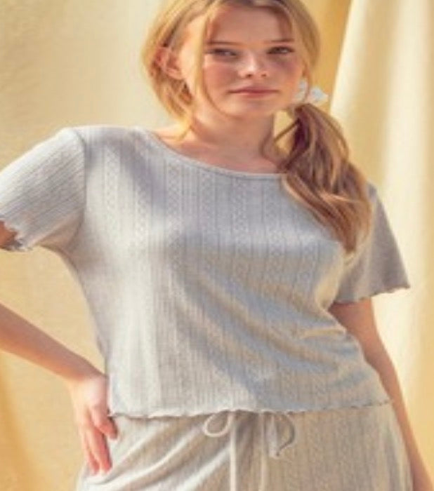 POINTELLE Pant Set (2 colors)