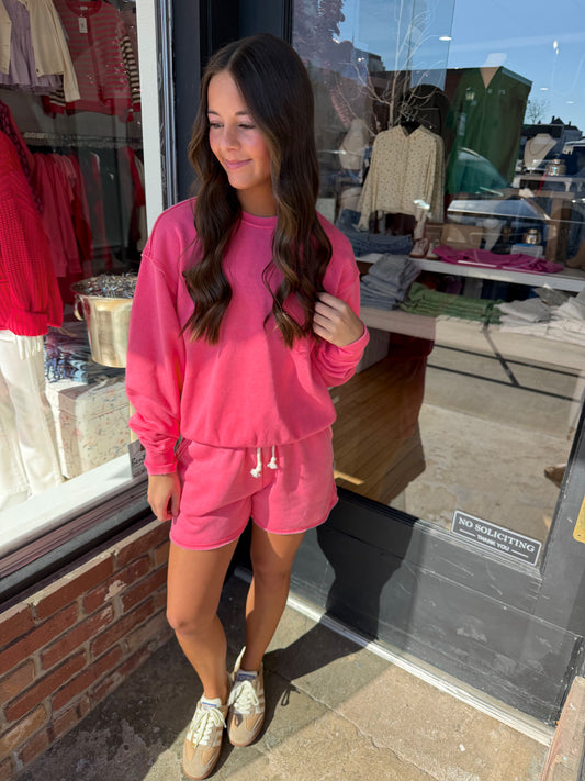 cozy short set (2 colors)