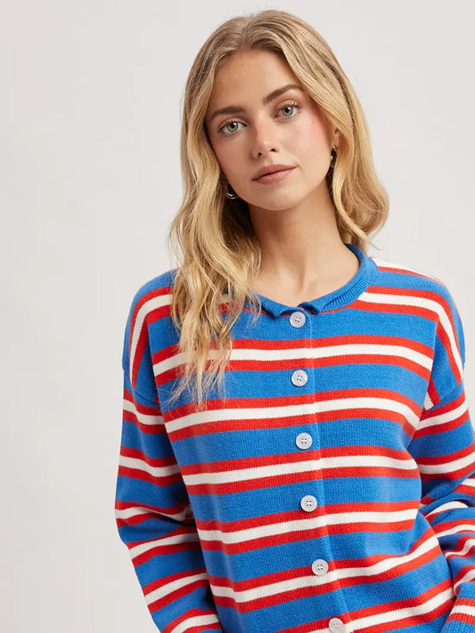 Multi Stripe Cardi (multiple colors)