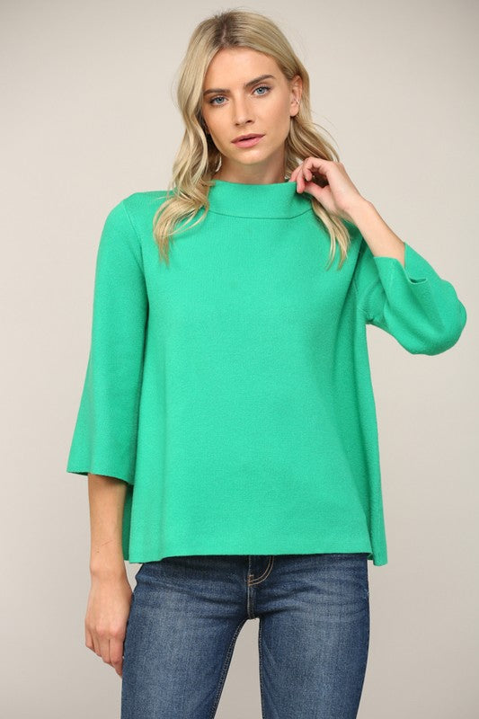 Mock Neck Sweater (8 colors)