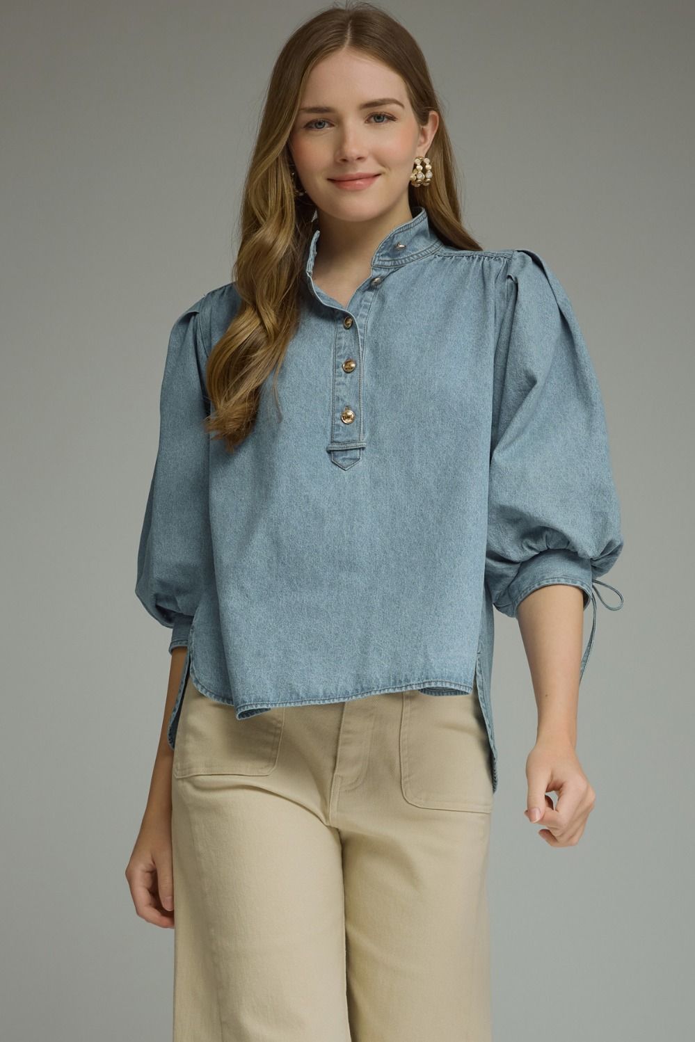 Evie denim top