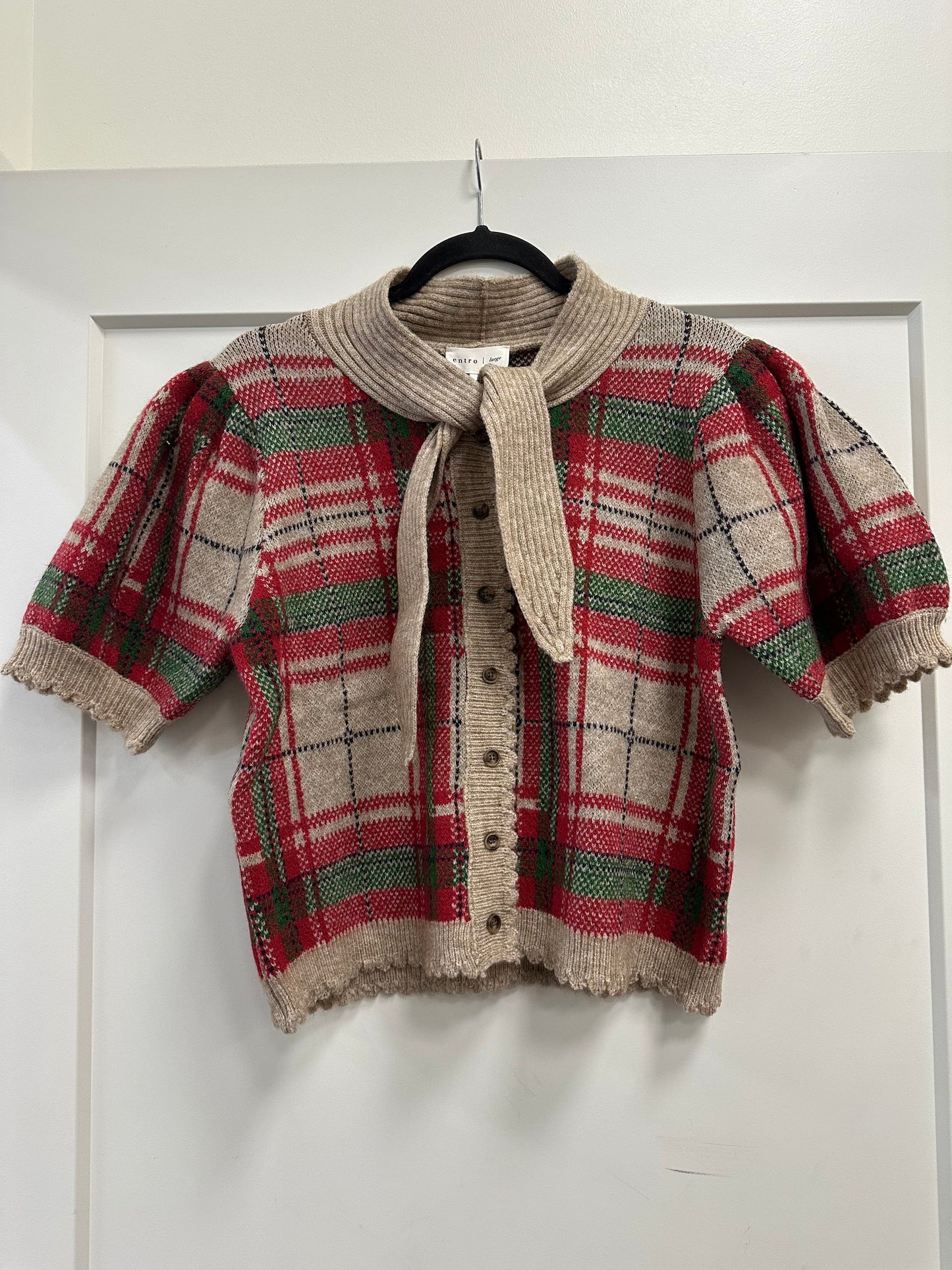 Penelope plaid sweater top BESTSELLER