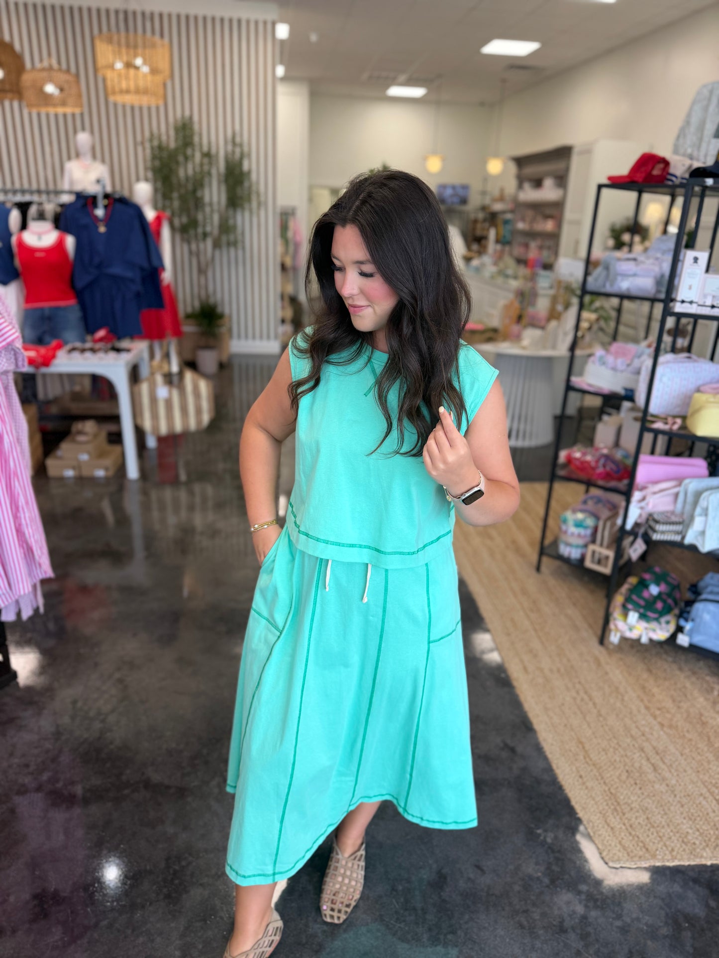 Wishful tank/skirt set (2 colors)