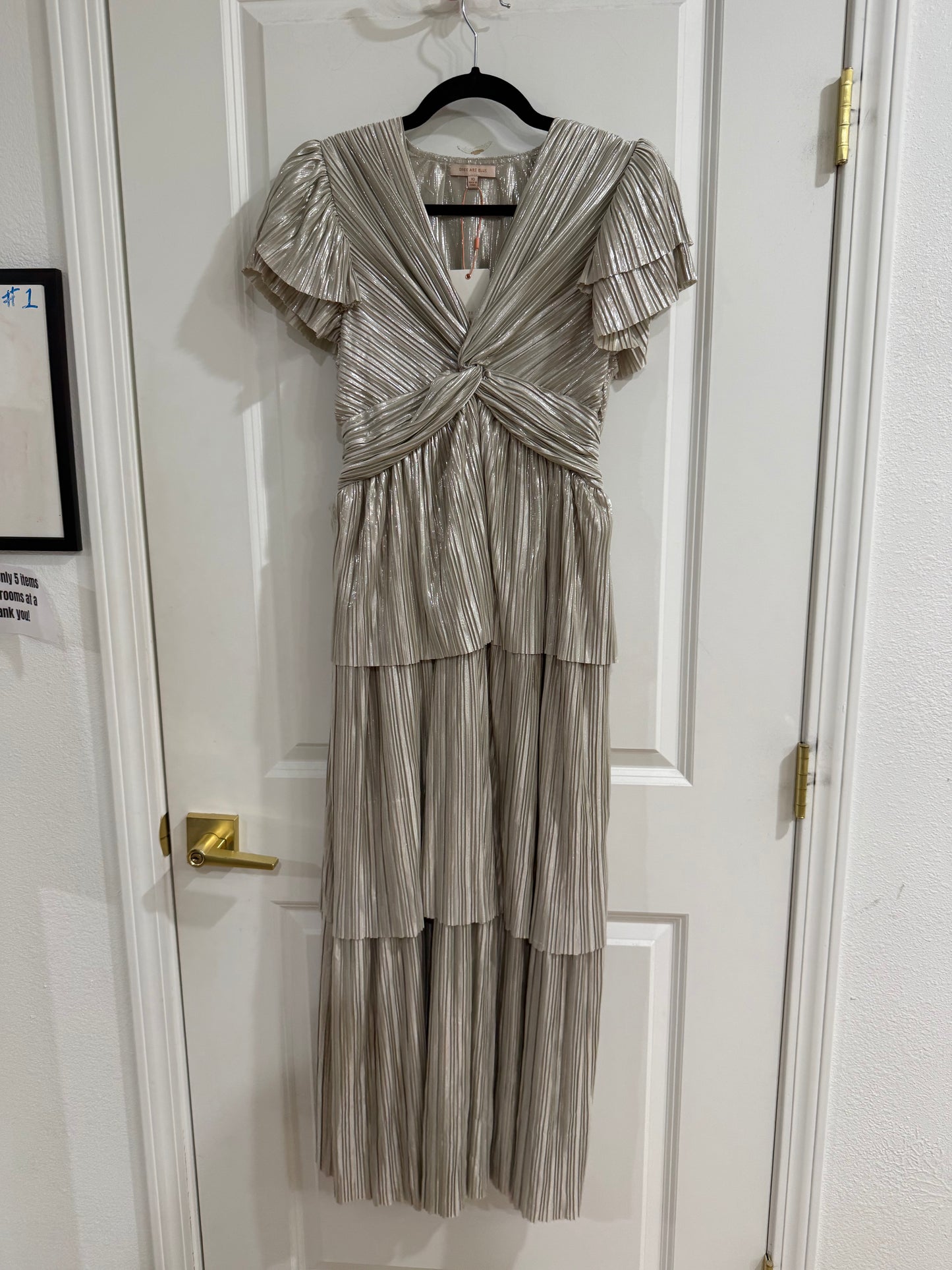 PLEATED TWIST FRONT Midi