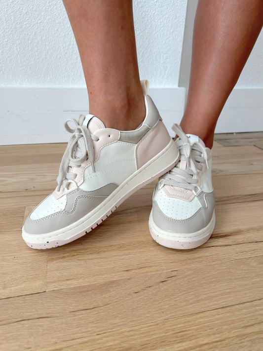 Paige Sneaker- Pink/White/Tan