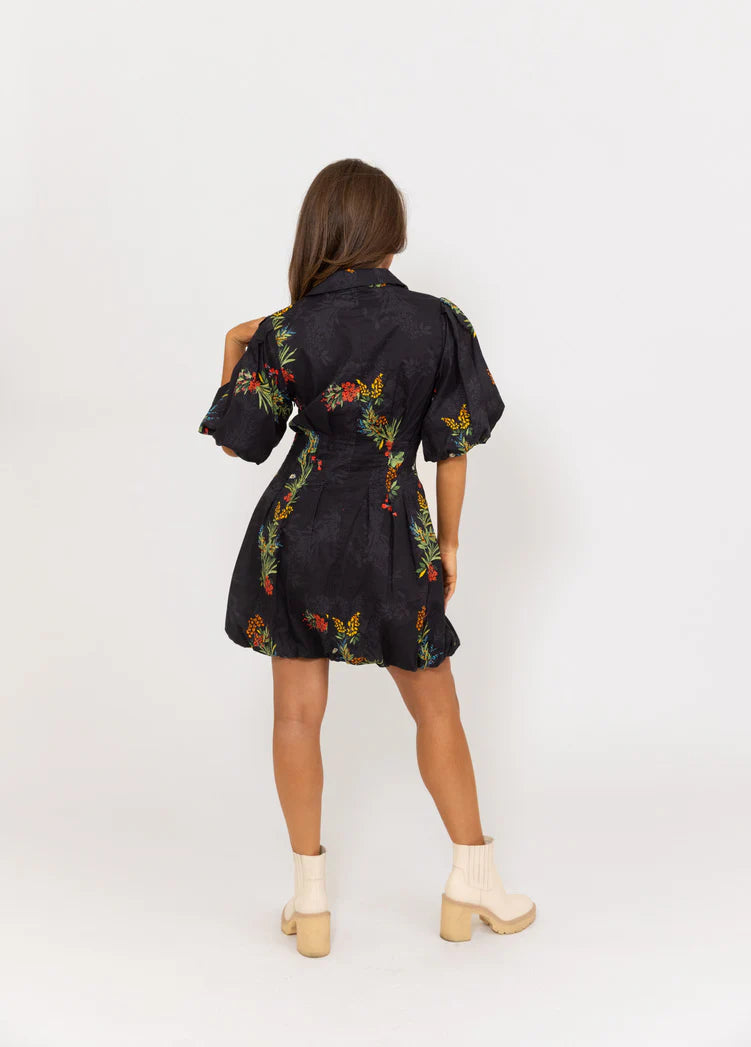 Karlie Floral poplin bubble dress