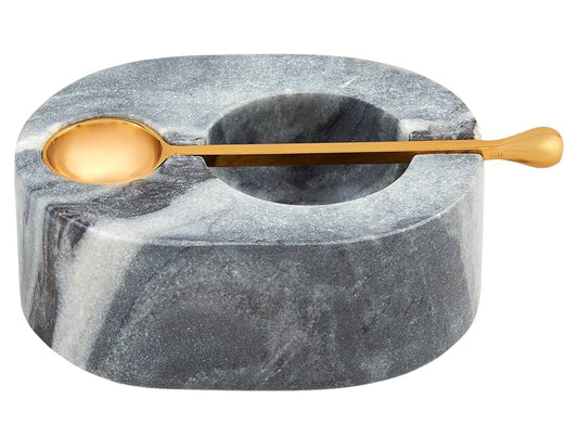 Black Marble Salt Cellar