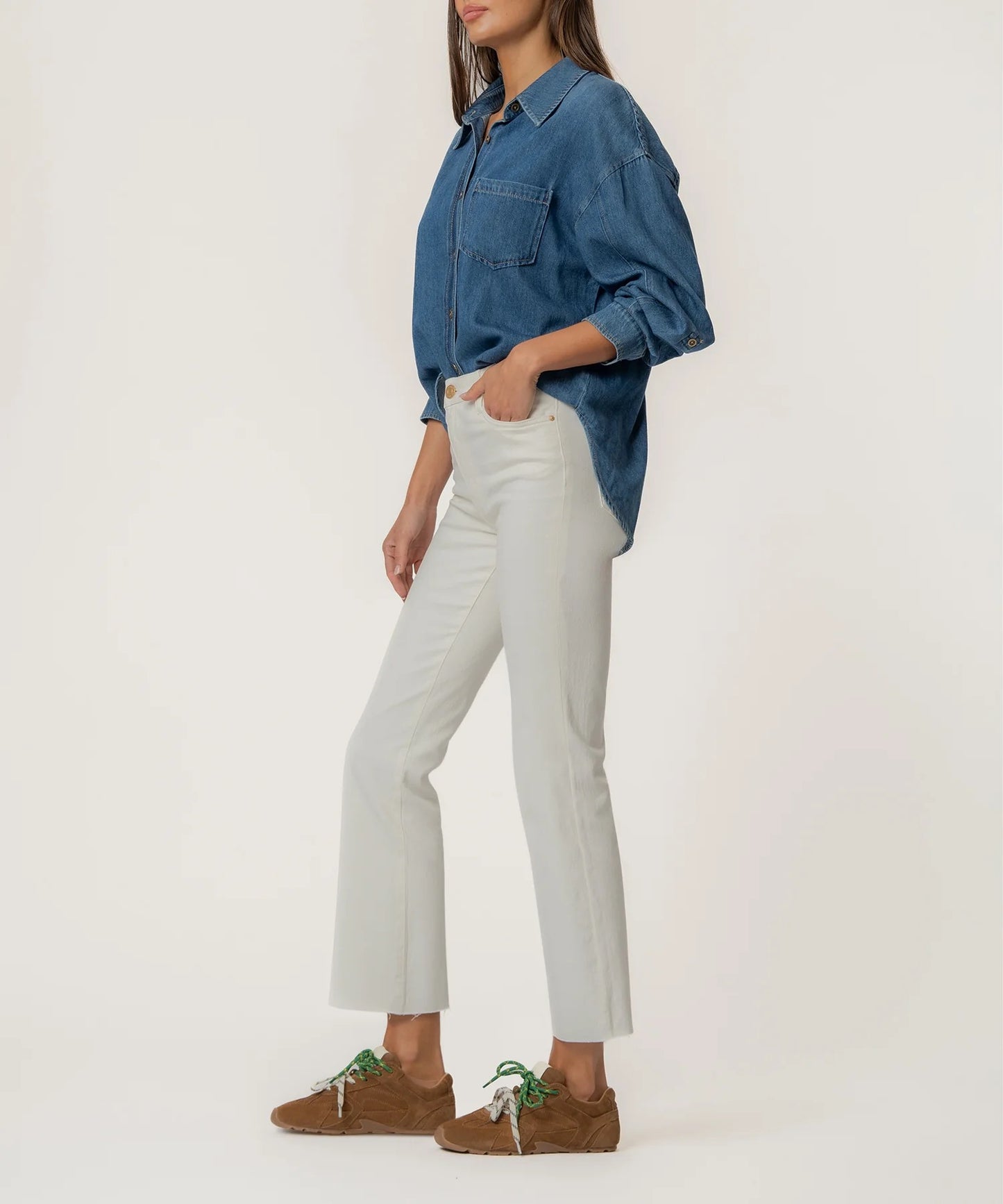 KUT- Kelsey High Rise Ankle (Ecru)