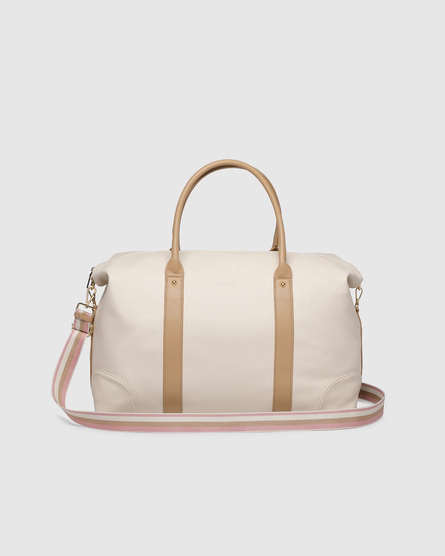 alexis stripe weekender bag
