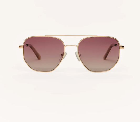 Highway Rose gold -Gradient Polarized Sunglasses