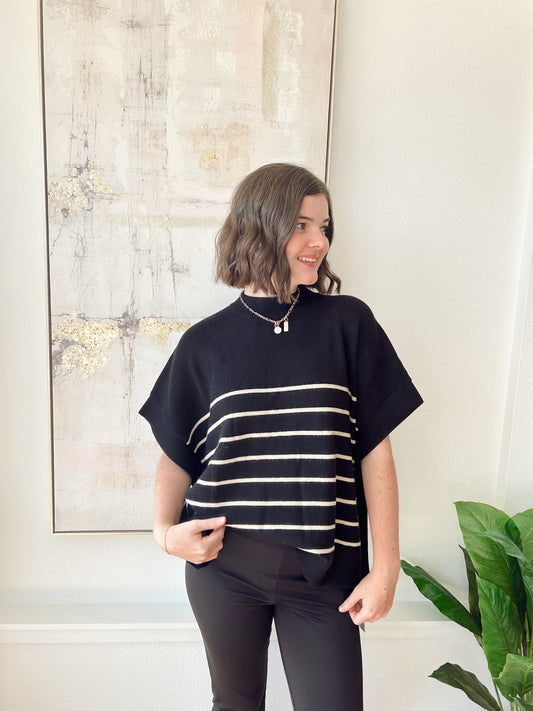 clara stripe sweater top (2 colors)