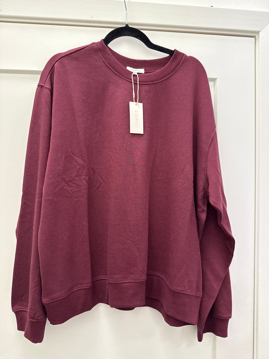 Boyfriend Sweatshirt Merlot - Z Supply