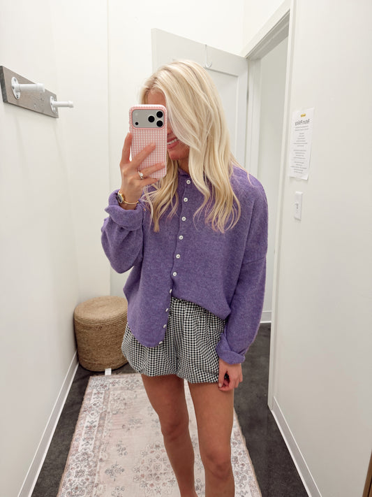 Purple Cardigan