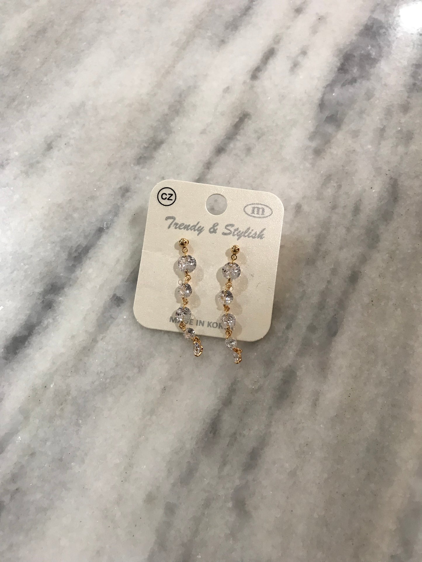 Gold and silver dangle