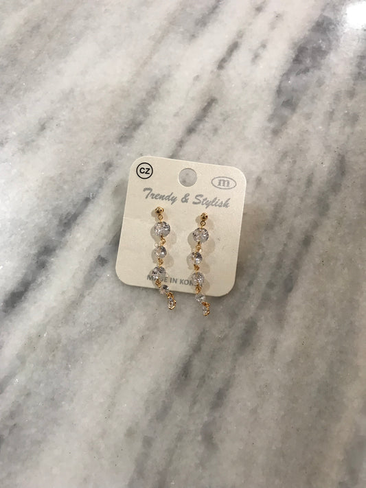 Gold and silver dangle