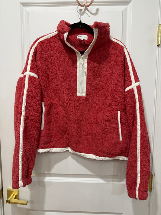 Cherry sherpa pullover