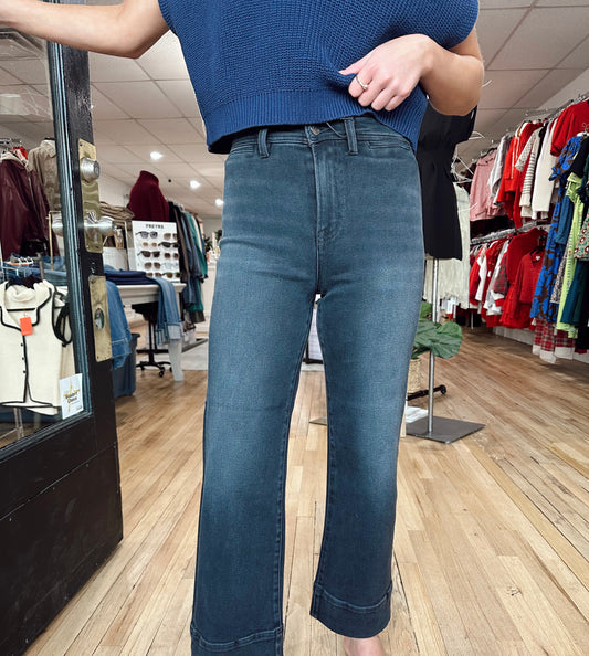 Risen High Rise Wide Leg Crop