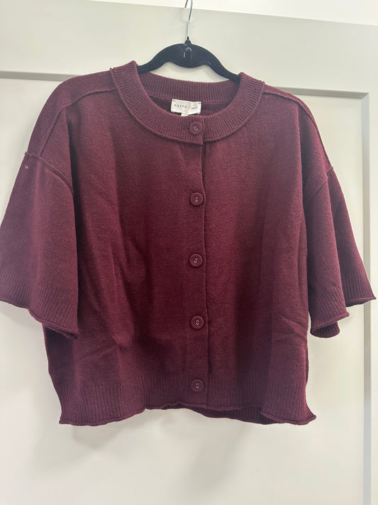 wine sweater jacket