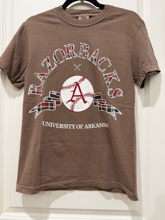 Arkansas Razorbacks Heritage Baseball Brown