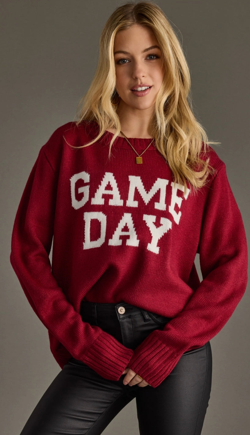 Gameday Sweater (maroon)