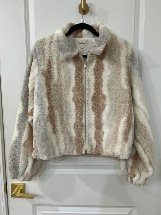 Sherpa cropped jacket