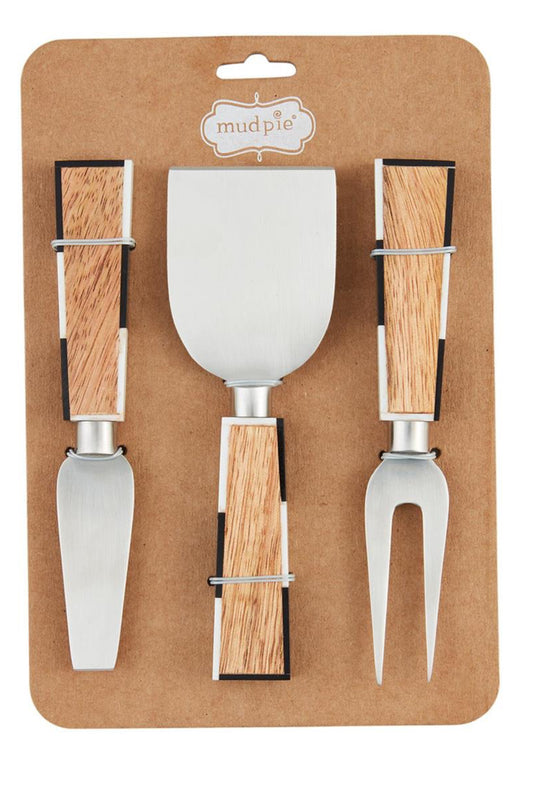 Checkered Cheese Utensil Set