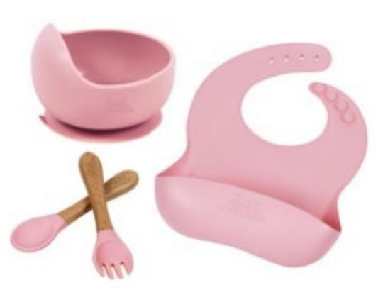 Silicone 4-pc Feeding Set - multiple colors