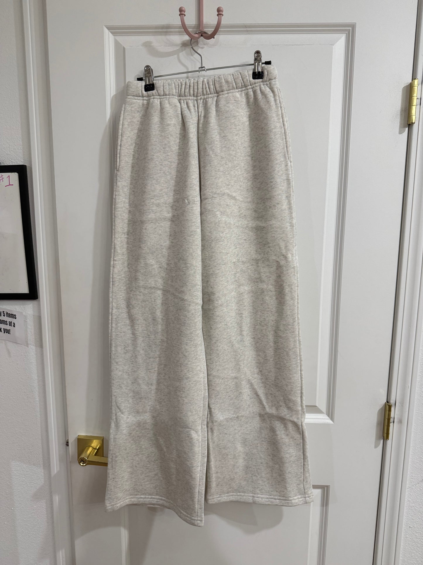 Wide leg Heather sweatpants