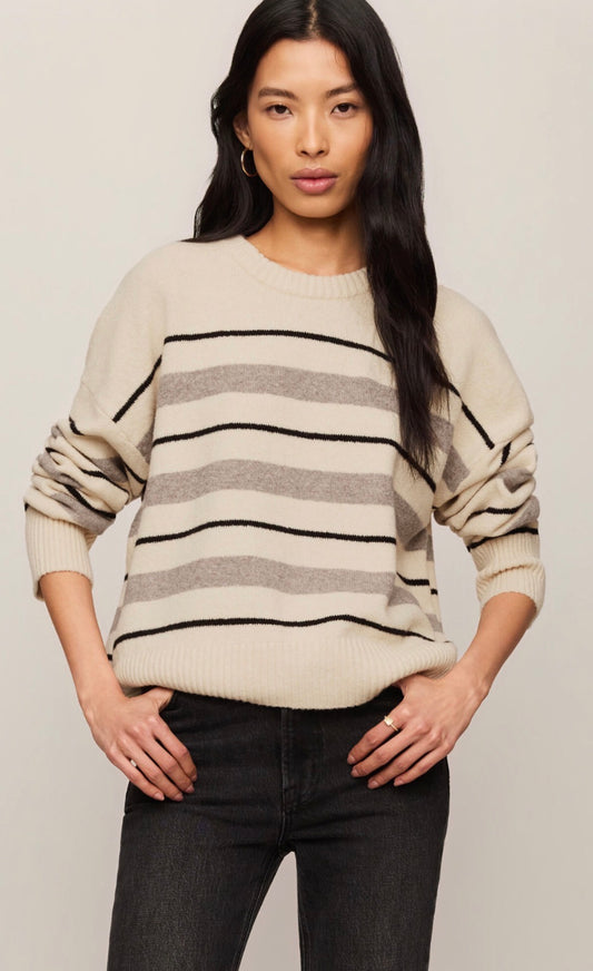 Citrus stripe sweater chalk - Z Supply