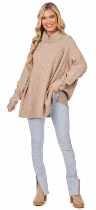 Freddie Ribbed Sweater (tan)