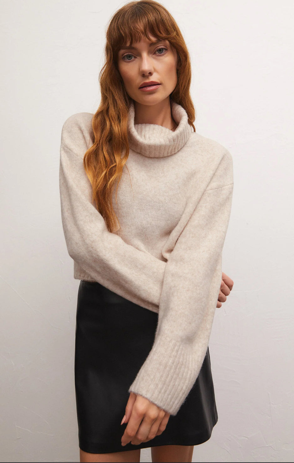 Ursa Sweater Top Light Oatmeal Heather ZSUPPLY