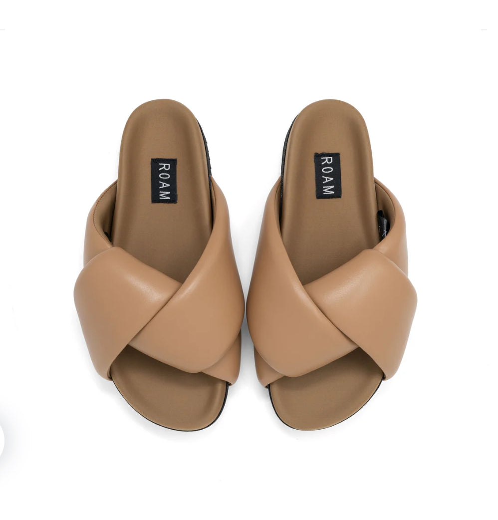 ROAM FOLDY PUFFY SANDALS DUNE VEGAN LEATHER