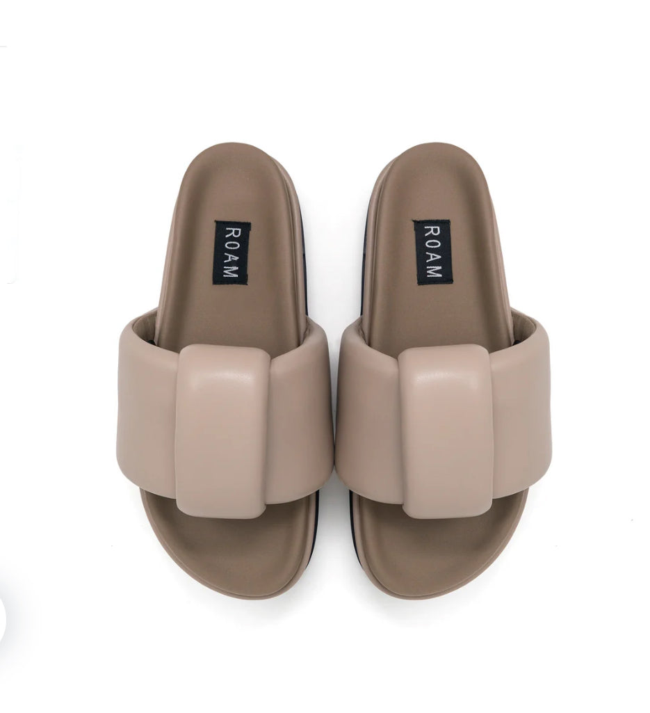 ROAM PUFFED KNOTTY STACK OYSTER VEGAN LEATHER