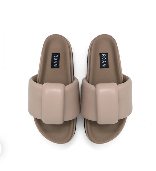 ROAM PUFFED KNOTTY STACK OYSTER VEGAN LEATHER