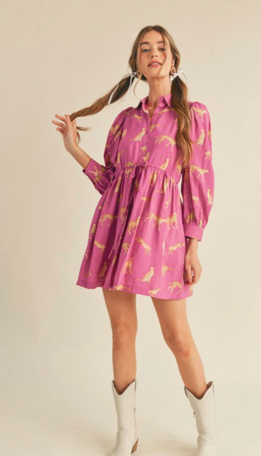 Sassy Leopard Dress was $40 *final sale*