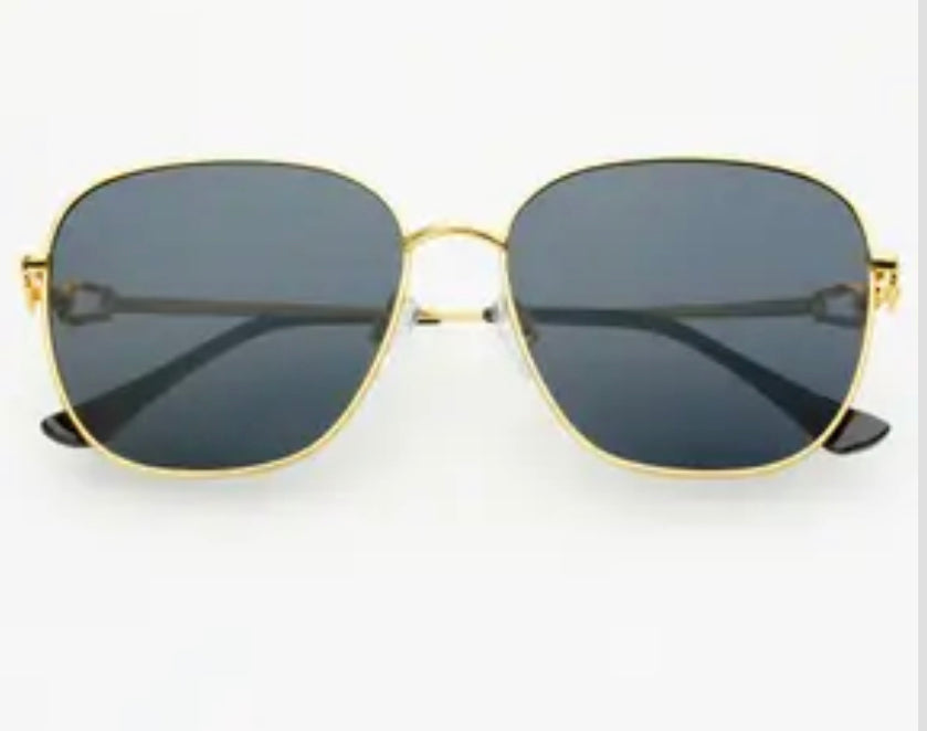 Lea Gold Gray Polarized Sunglasses Gold / Gray