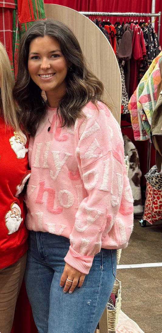 HOLLY JOLLY 3D SWEATER