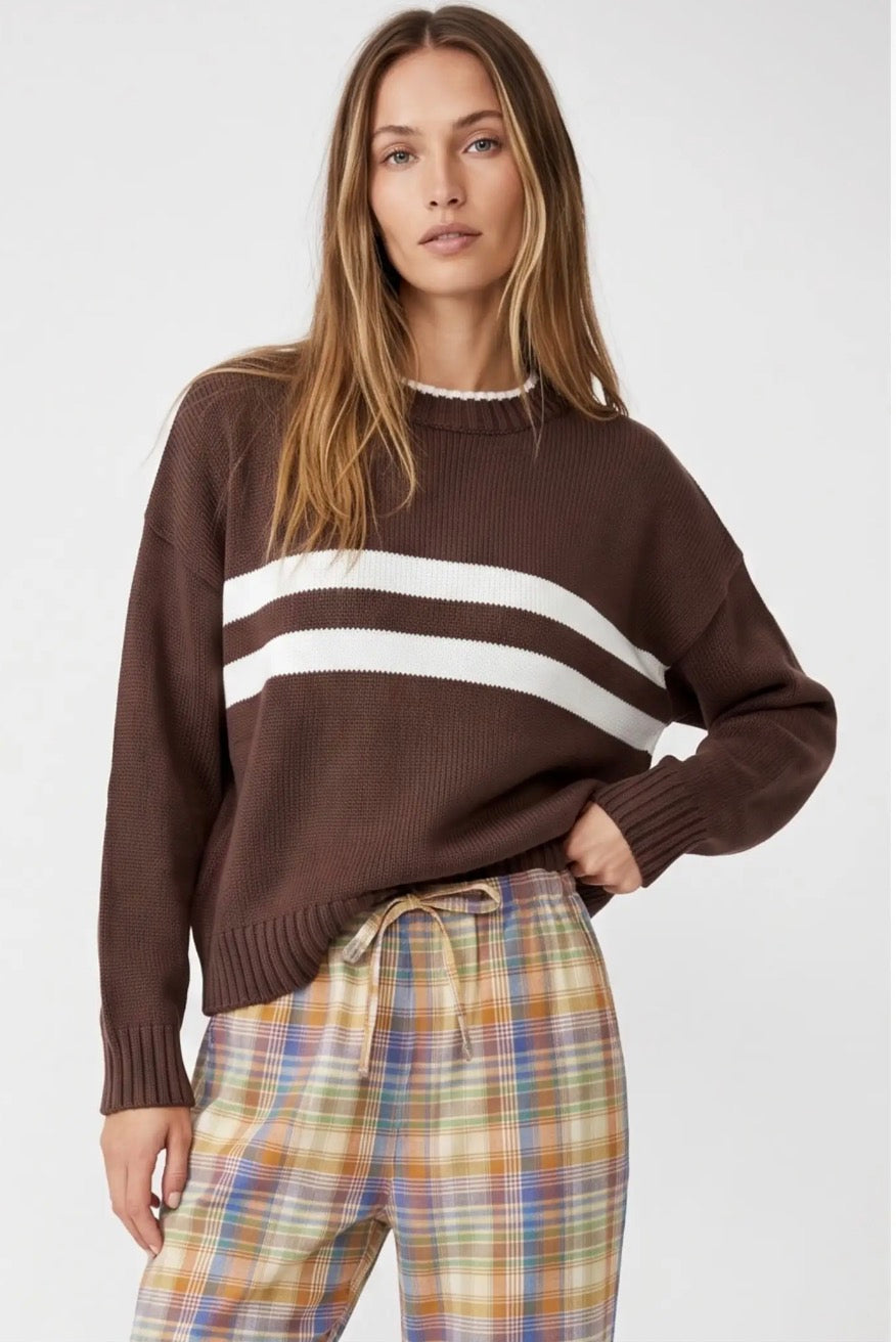 Varsity stripe sweater