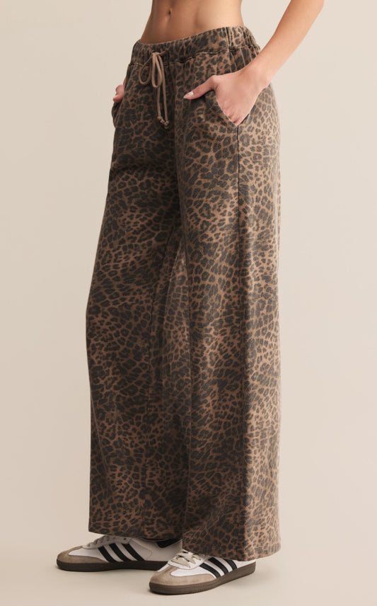 Hunter Leopard Knit Pant Z Supply