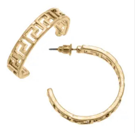 Ryan Greek Key Hoop
