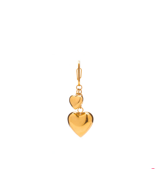Puffy heart bag charm -HJane