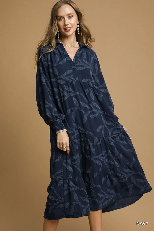 Navi midi dress