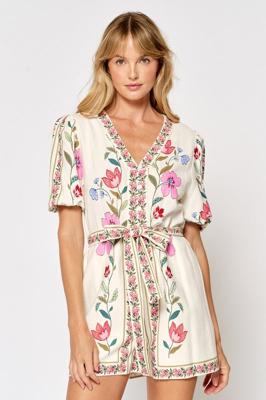 paigee floral romper
