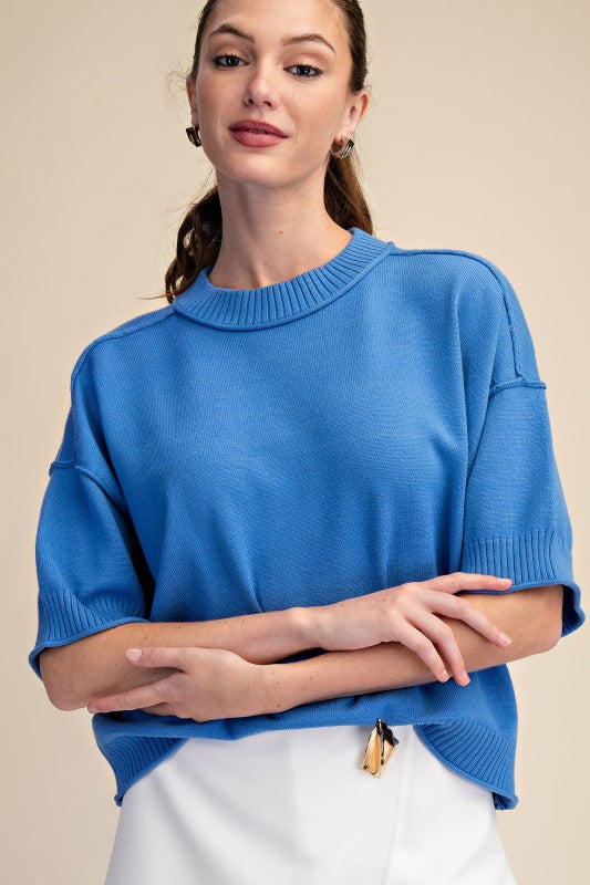 crew neck sweater (3 colors)