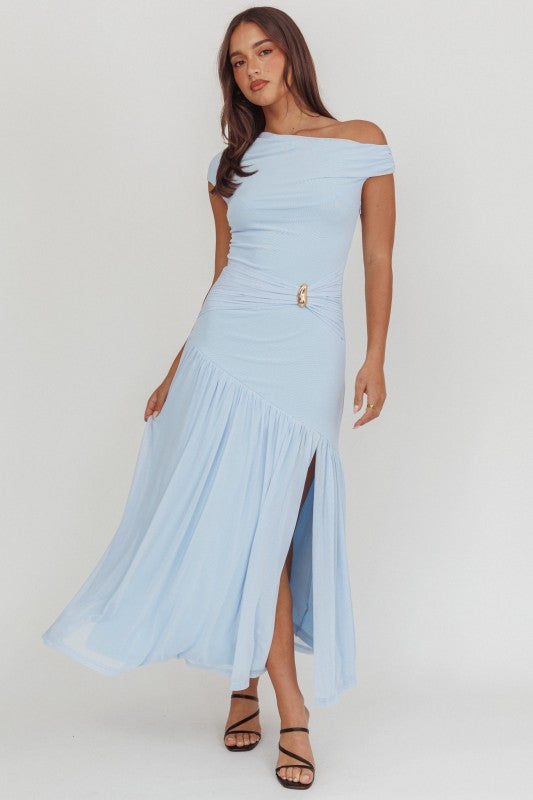 Lillian blue midi dress