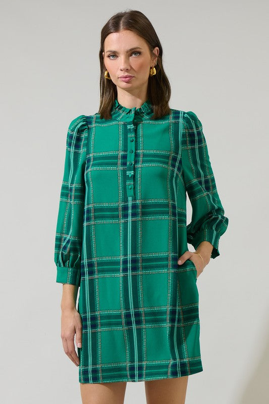 Penelope Plaid Dress